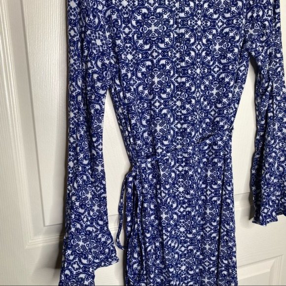 Lulus Mandala Daydream Blue Print Maxi Dress Size Small - Picture 9 of 13